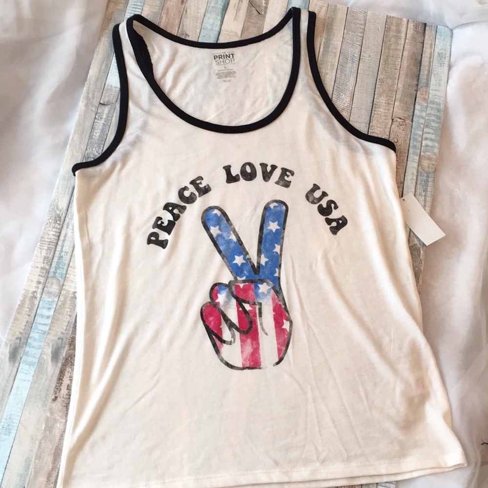 Peace Love USA Tank Top